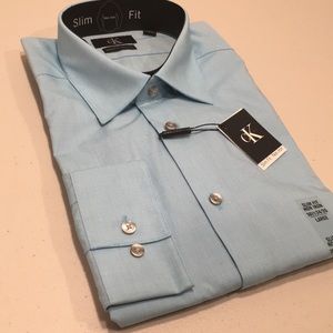 Calvin Klein Slim Fit 16.5 34/35 non iron NWT